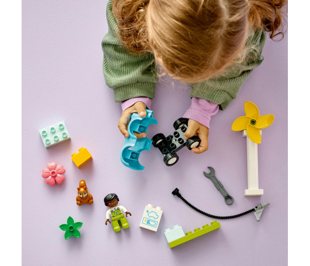 LEGO DUPLO 10985 Turbina wiatrowa i samochód elektryczny - 1091260 - zdjęcie 6